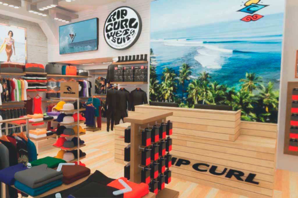 Recorrido de renders 360° Ripcurl Alto Palermo