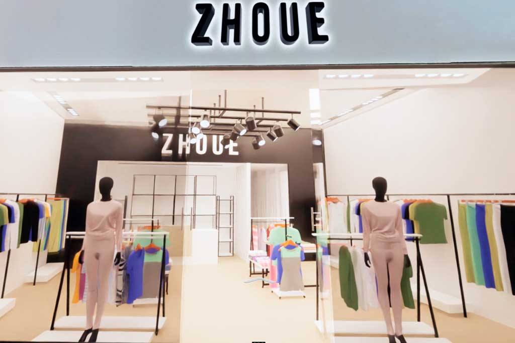 Recorrido de Renders - Zhoue Alto Rosario 5 recorrido 360" tienda Zhoue Rosario